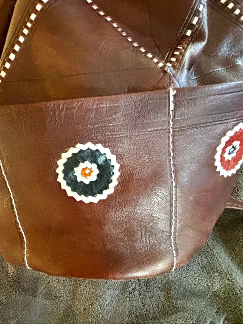 Artisan Goat Leather Bag Convertible Backpack Native Style